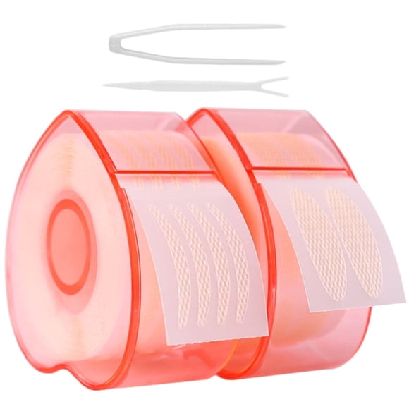 2 rollos de cinta para párpados, tiras dobles para párpados, cintas autoadhesivas para párpados.