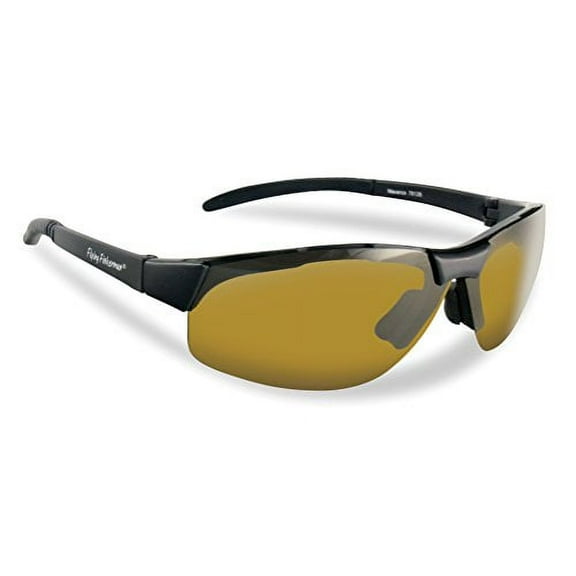 Flying Fisherman Maverick Polarized Sunglasses - Black/Yellow Amber
