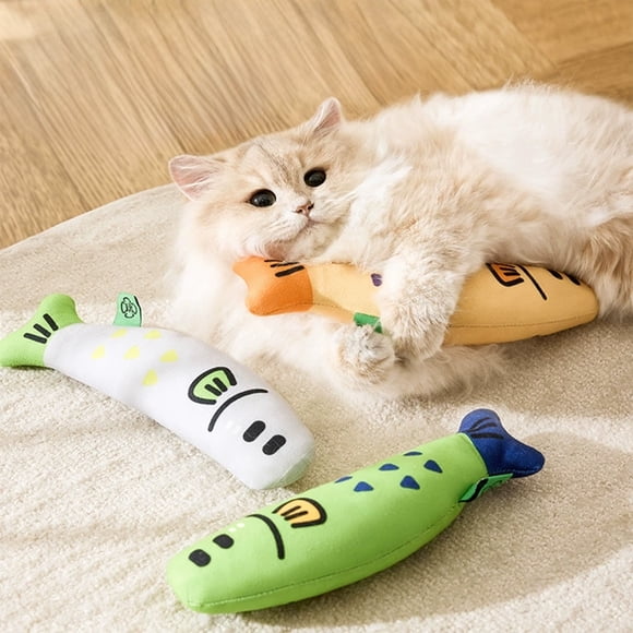 Sentmoon Cats Toys Cat Toy Sounding Catnip Fish Cats Toys Teasing Cats Fish Selfs High Boredom Relief Containing Catnip Pet Toys