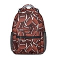 thumbnail image 1 of Basketball Football Baseball School Bag with Team Athlete Training Theme Lightweight Durable Daypack, 1 of 5