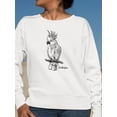 thumbnail image 2 of Cockatoo Sweatshirt Women -Image by Shutterstock, Female 3X-Large, 2 of 4