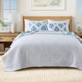 thumbnail image 5 of Coastal Quilt Set - Lightweight, Soft, All-Season - 2-Piece Reversible Nautical Bedding Set (Twin / Twin XL, Nautical Medallion), 5 of 6