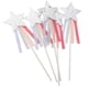 thumbnail image 3 of Adornos para Tartas Macarena 5 Piezas Estrellas con Rayas Plata, 3 of 8