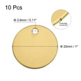 thumbnail image 2 of Uxcell Metal Round Stamping Blank DIY Label Aluminum Tags for Craft, Pendant Decoration Yellow, 2 of 6