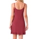 thumbnail image 3 of Noche de inspiración para mujeres, vestido de dormir con tirantes finos, escote redondo, pijama con volantes, ropa de casa, XS, rojo, 3 of 6