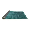 thumbnail image 2 of Ahgly Company Indoor Round Oriental Turquoise Blue Industrial Area Rugs, 3' Round, 2 of 4