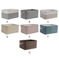thumbnail image 3 of Xingzhi Sac de Rangement en Coton et Lin Organiser avec Style Solution Gain de Place Marron 1Set, 3 of 6