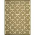 thumbnail image 1 of Safavieh Courtyard 4' X 5'7" Power Loomed Rug in Green and Beige, 1 of 3