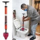 thumbnail image 1 of Desatascador de inodoros de acero inoxidable de alta presión Infidev con pistón neumático: una solución potente y versátil para eliminar obstrucciones en inodoros, desagües de piso y más., 1 of 8