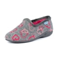 thumbnail image 5 of Lunar Womens Jolly Hearts Slippers, 5 of 6