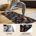 thumbnail image 4 of Colorful Headphones Games Icons Black Pattern Hot Yoga Mat Towel Non Slip for Hot Yoga - Quick-Drying Yoga Mat Cover with 4 Corner Pockets with Travel Bag - Hot Yoga Towel Non Slip 70"x26", 4 of 6