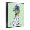 thumbnail image 3 of Stupell Industries Lavender Herb Boots Black Framed Giclee Art design by Susan Lugar, 30 x 24, 3 of 8