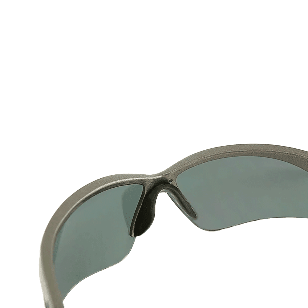 Safety SG+ Series Safety Glasses, Smoke Lens, Polarized, Polycarbonate,Hardcoat Anti-Scratch, Gunmetal Frame