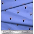 thumbnail image 2 of Soimoi Blue polyester Crepe Fabric Arrow & Skull Print Sewing Fabric Yard 42 Inch Wide, 2 of 5
