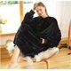 thumbnail image 1 of Bata perezosa de invierno cálida de franela de doble cara, pijamas para el hogar, manta de TV para hombres y mujeres, estilo europeo y americano de moda, 1 of 5
