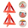 thumbnail image 2 of FRCOLOR 10 pcs  Triangle Reflective Sign Emergency Warning Signs Car Reflective Roadside Signs Safety Road Sign Warning Triangles For Vehicles, 2 of 7