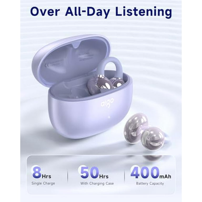 aigo CA05 Open Ear Earbuds Clip on Wireless Bluetooth 5.4