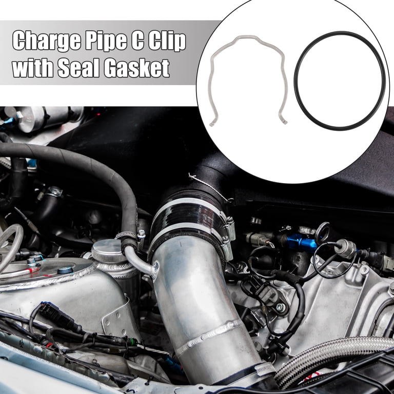 1 Set Car Charge Pipe C Clip with O Ring Seal Gasket for BMW N54 N55