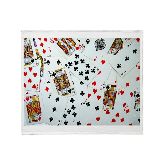 CafePress - Playing Cards Throw Blanket - Soft Fleece Throw Blanket, 50"x60" for All Ages