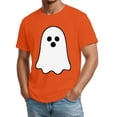 thumbnail image 4 of Mens Halloween Costume Halloween Shirts Plus Size Short Sleeve Halloween Blouse Tops Spooky Ghost Print, 4 of 5