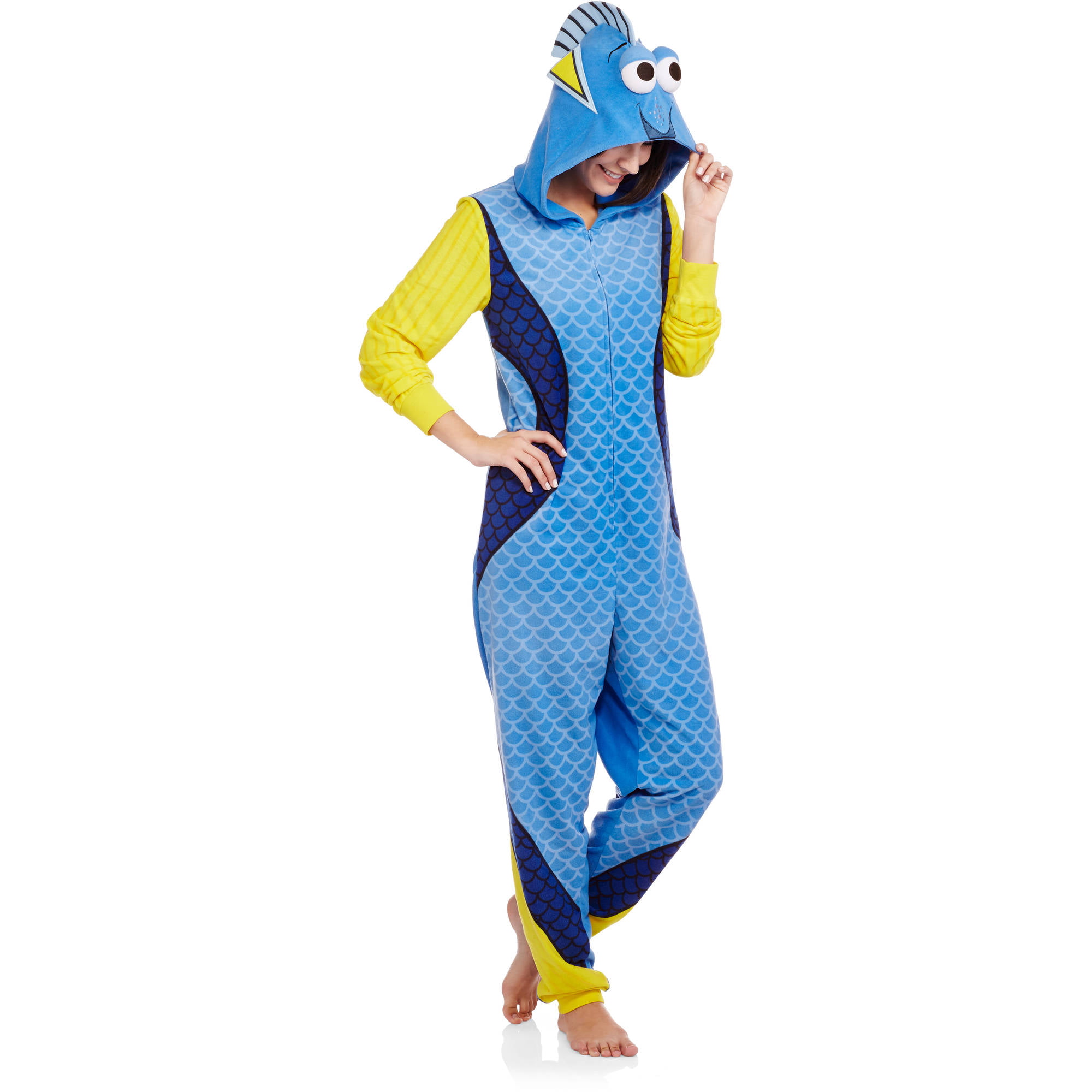 Disney Finding Dory Women's and Women's Plus License Sleepwear Adult Onesie Costume Union Suit Pajama (XS-3X)