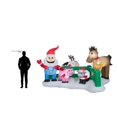 thumbnail image 7 of Gemmy Christmas Airblown Inflatable Santa Farm Scene, 5 ft Tall, Multicolored, 7 of 7