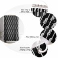 thumbnail image 5 of Shower Curtains Sets for Bathroom Decor Abstract Knot on Black BackgroundWaterproof Bathroom Curtain with Hooks,Nautical Knots Patternfor Bathroom Decor,60x72IN, 5 of 7