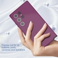 thumbnail image 4 of Case for Samsung Galaxy S24 Ultra, Triple-Layers Hybrid Cover with Camera Lens Protective Film, Anti-Scratch Drop Protection [Military Grade Shockproof] Cover for Samsung Galaxy S24 Ultra, Purple, 4 of 7