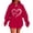 Red Sweatshirts, variant on Htigea Womens Oversized Sweatshirts Baggy Long Sleeve Hoodies Fall Winter Outfits | Trendy Heart Graphic, Drawstring Hooded, Pocket, Preppy Casual Pullover Tops Pink S
