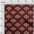 thumbnail image 1 of oneOone Cotton Poplin Fabric Animal Face Block Print Fabric By Yard 56 Inch Wide, 1 of 4