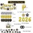 thumbnail image 2 of 2026 New Year Themed Party Decorations: Gold Balloon Set with Flags and Signs, 2 of 3