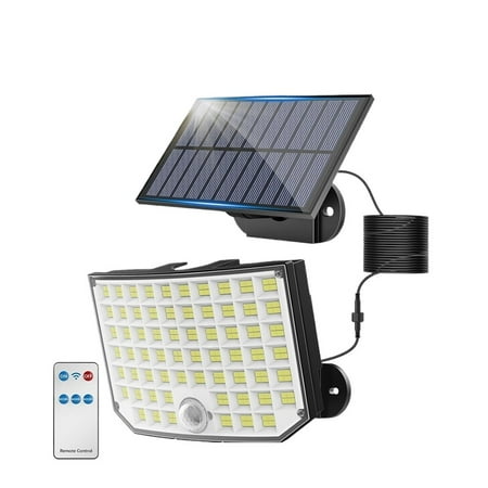 

346LED solar outdoor waterproof belt with motion sensor floodlight remote control mode suitable for Patio gara backyard