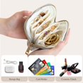thumbnail image 3 of Soft Velvet Organizer Pouch for Bangle, 4.5In Travel Jewelry Case Organizer with Zipper, Anti-Scratch Portable Storage for Bracelets Large Earrings, 3 of 14