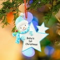 thumbnail image 2 of Bpyeka Unique Memorial Gifts for Babies Christmas Resin Decorations First Christmas Memorial Hanging Home Hanging Christmas Tree DIY NameChristmas GiftsChristmas Decor, 2 of 9