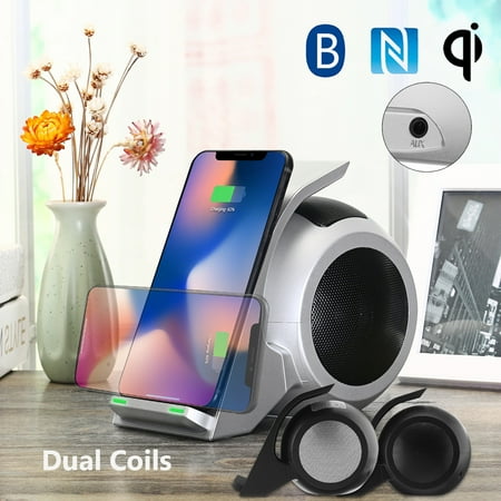 Qi Wireless Fast Charger H Nfc Hifi Speaker Music Player For