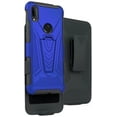 thumbnail image 1 of Case with Clip for Jitterbug Smart3 Phone, Nakedcellphone [Blue] Rugged Hybrid Cover [with Kickstand] and [Rotating] Belt Hip Holster for Jitterbug Smart 3 (2021) for Seniors (aka Lively Smart), 1 of 7