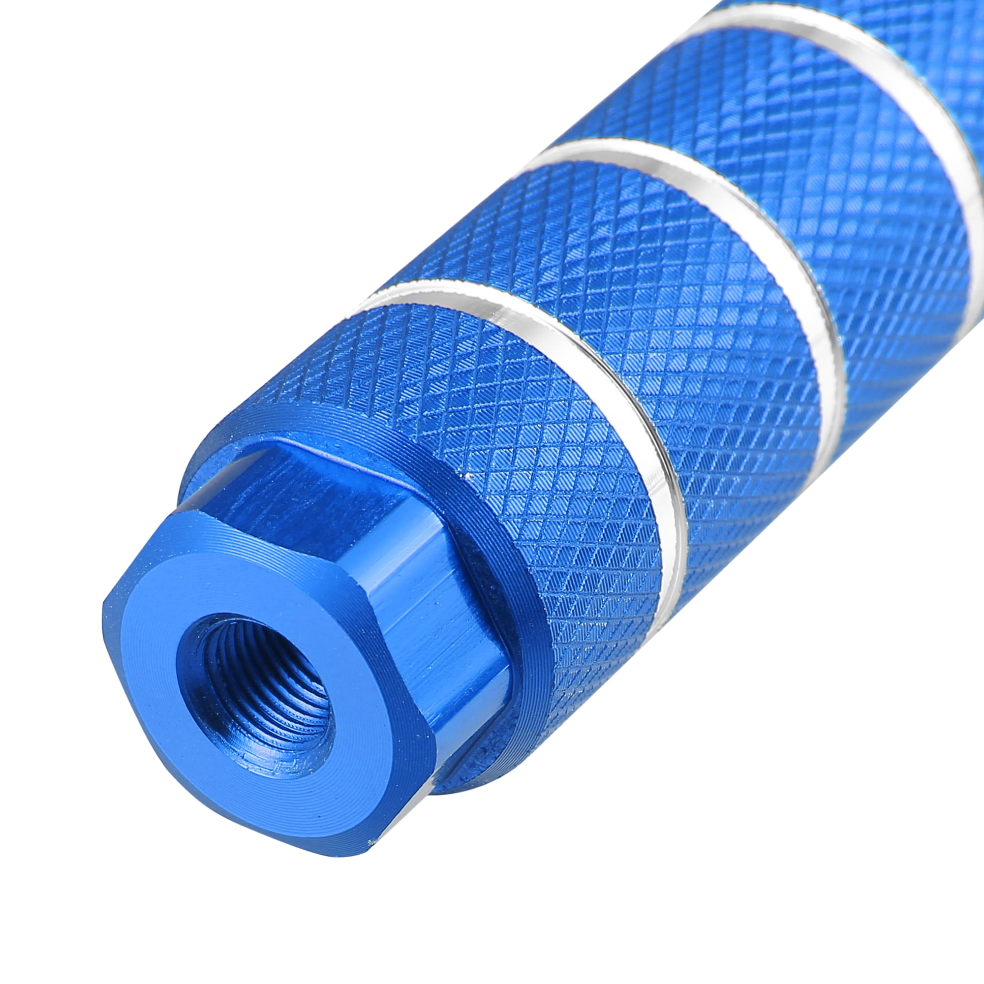 Unique Bargains Rear Foot Pegs for BMX MTB Bike Bicycle Fit 3/8 Inch Axles Blue