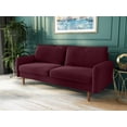 thumbnail image 2 of Koby Home Sectional Sofa Sleeper Couch 3-Seater Sofas 70" Couches for Living Room Burgundy Red, 2 of 7
