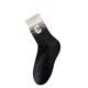 thumbnail image 2 of Calcetines de mujer hasta media pantorrilla, transpirables, cómodos y cálidos, de algodón, unisex., 2 of 3