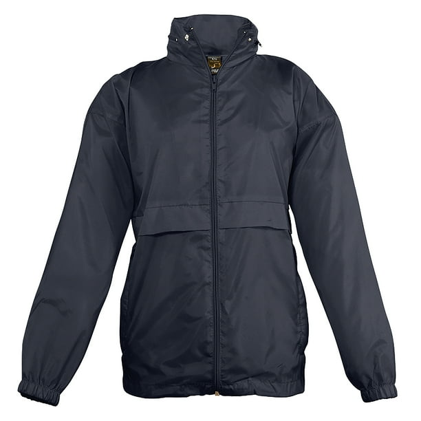 SOLS - Chaqueta para surf cortavientos (resistente al agua y viento) unisex (Azul marino)