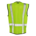 thumbnail image 4 of Kishigo Hi Vis Hook-and-Loop Mesh Safety Vest, High Visibility Construction Vest for Men, Orange 3XL Pack 2, 4 of 4