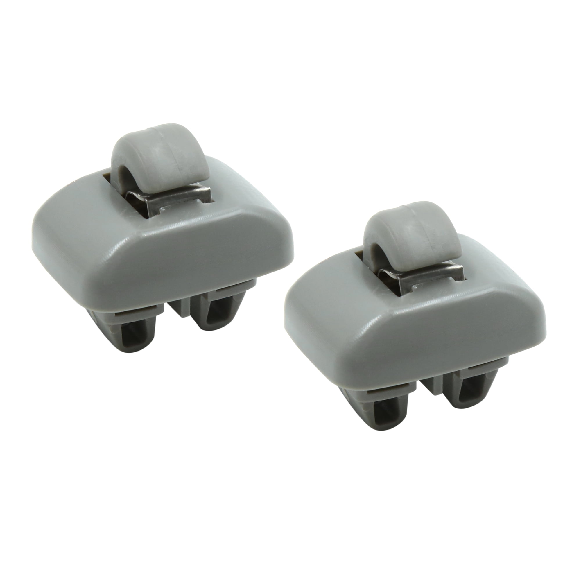 Gray Plastic Sun Visor Hook Clip Bracket Hanger for Audi A6 C5 19992005 2pcs