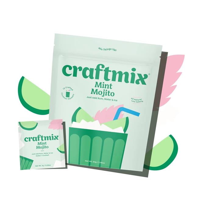 Craftmix 106IP Mint Mojito Caddy Cocktail Mixers - 24 Count