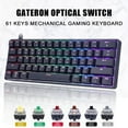 thumbnail image 1 of Geek GK61 Mechanical Keyboard Gaming Keyboard, 1 of 10