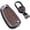 Brown, variant on Keyless Brown Flip Key Fob Cover for Audi Q3 Q7 A3 A1 TT R8 Metal Leather Key Case Shell with Keychain,Black