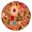 Pioneer Flower Floral, variant on Pioneer Flower Floral Print Pattern Round Fitted Tablecloth with Elastic Edge,Dining Table Cover Waterproof,Outdoor Round Tablecloth for Camping,Dining,Indoor and Outdoor