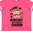 thumbnail image 4 of Inktastic Monkey I Love Hanging out with My Cousin Boys or Girls Toddler T-Shirt, 4 of 5