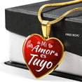 thumbnail image 5 of My Love Is Yours Spanish Mi Amor Es Tuyo Heart Pendant Necklace, 5 of 11
