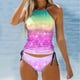 thumbnail image 1 of WILLBEST Trajes de Baño Niña Natacion Conjunto de Traje de Baño Tankini Con Estampado de Moda de Dos Piezas Para Mujer, 1 of 4