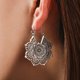 thumbnail image 3 of Vintage Mandala Flower Drop Dangle Earring Pendant Earrings, 3 of 5
